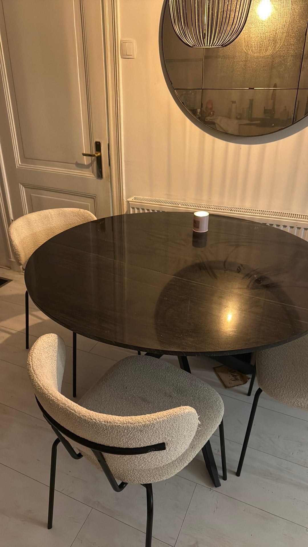 Ronde tafel natuursteen 120, Ophalen, Gebruikt, Rond, 100 tot 150 cm