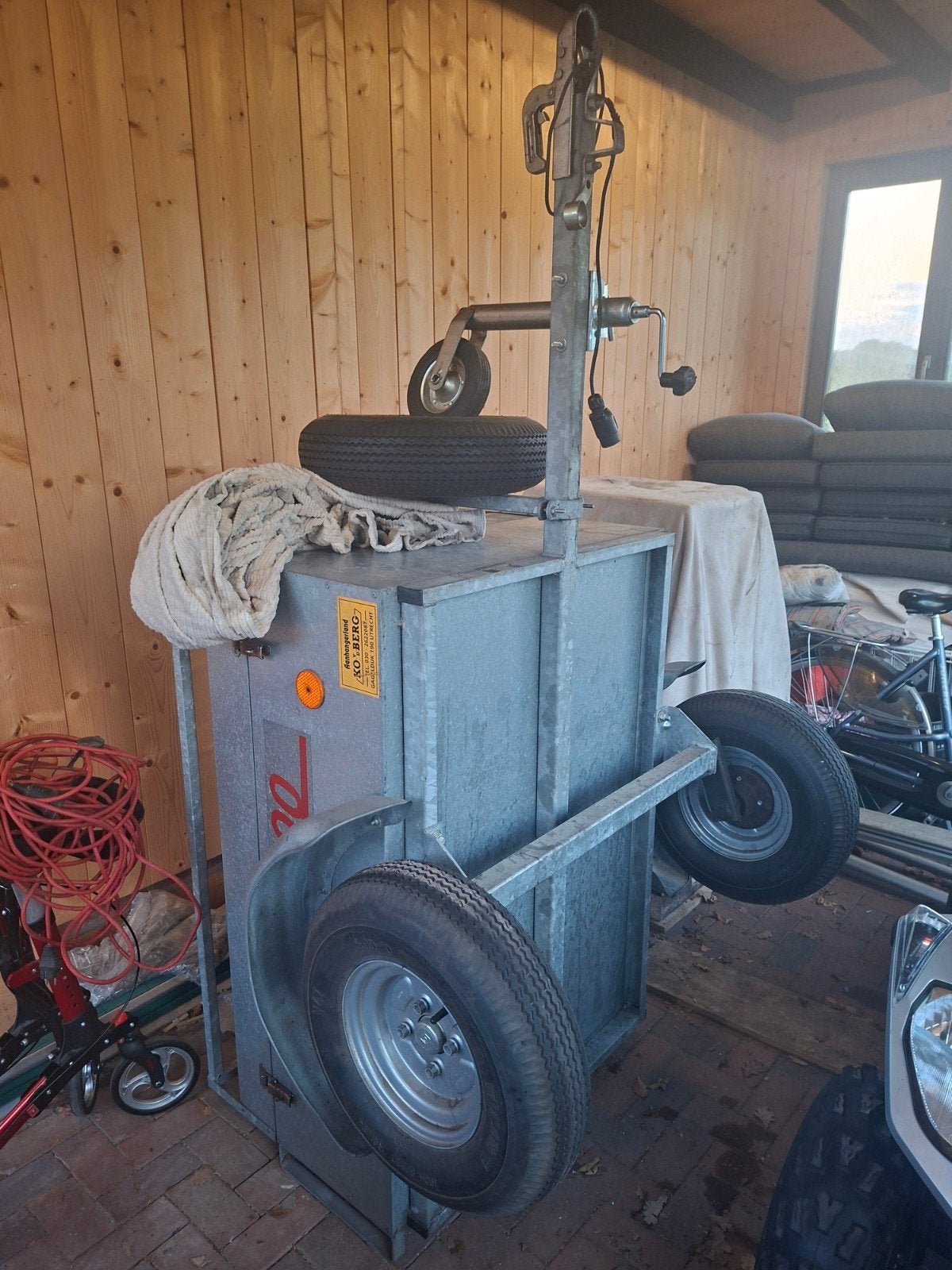 anssems bagagewagen imperial reservewiel afsluitbare Deksel, Ophalen, Zo goed als nieuw
