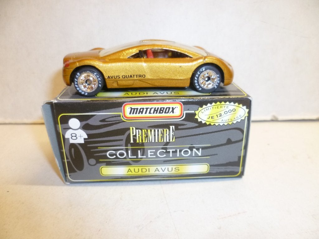 Matchbox 1996 Premiere Collection Audi Avis  rubber bandjes., Ophalen of Verzenden, Nieuw, Auto