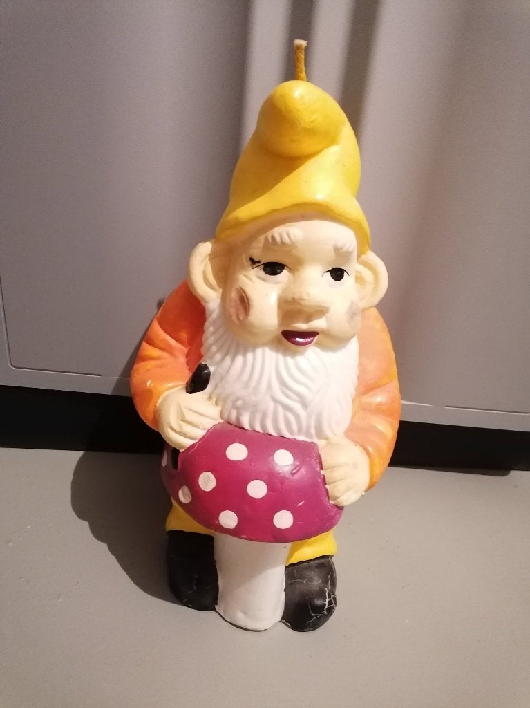 tuinkabouter Kaars Wax, Ophalen, Meerkleurig, Kaars, Was