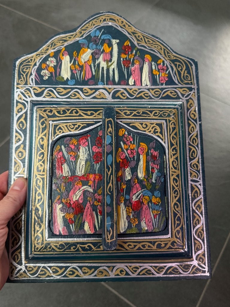 Handbeschilderd Marokkaans arabische spiegel handwerk, Ophalen of Verzenden, Schipluidenlaan 20 5035KJ Tilburg, Minder dan 100 cm
