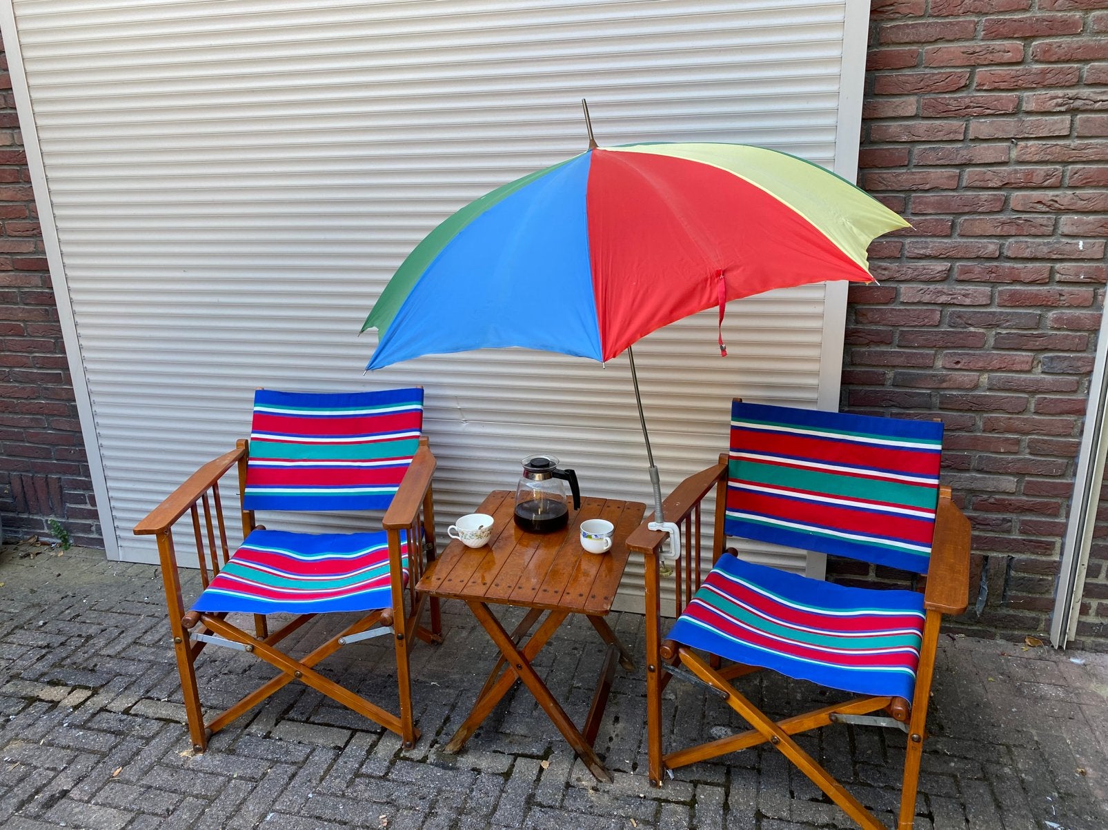 Vintage jaren 60 regisseur stoeltjes plus toebehoren., Ophalen