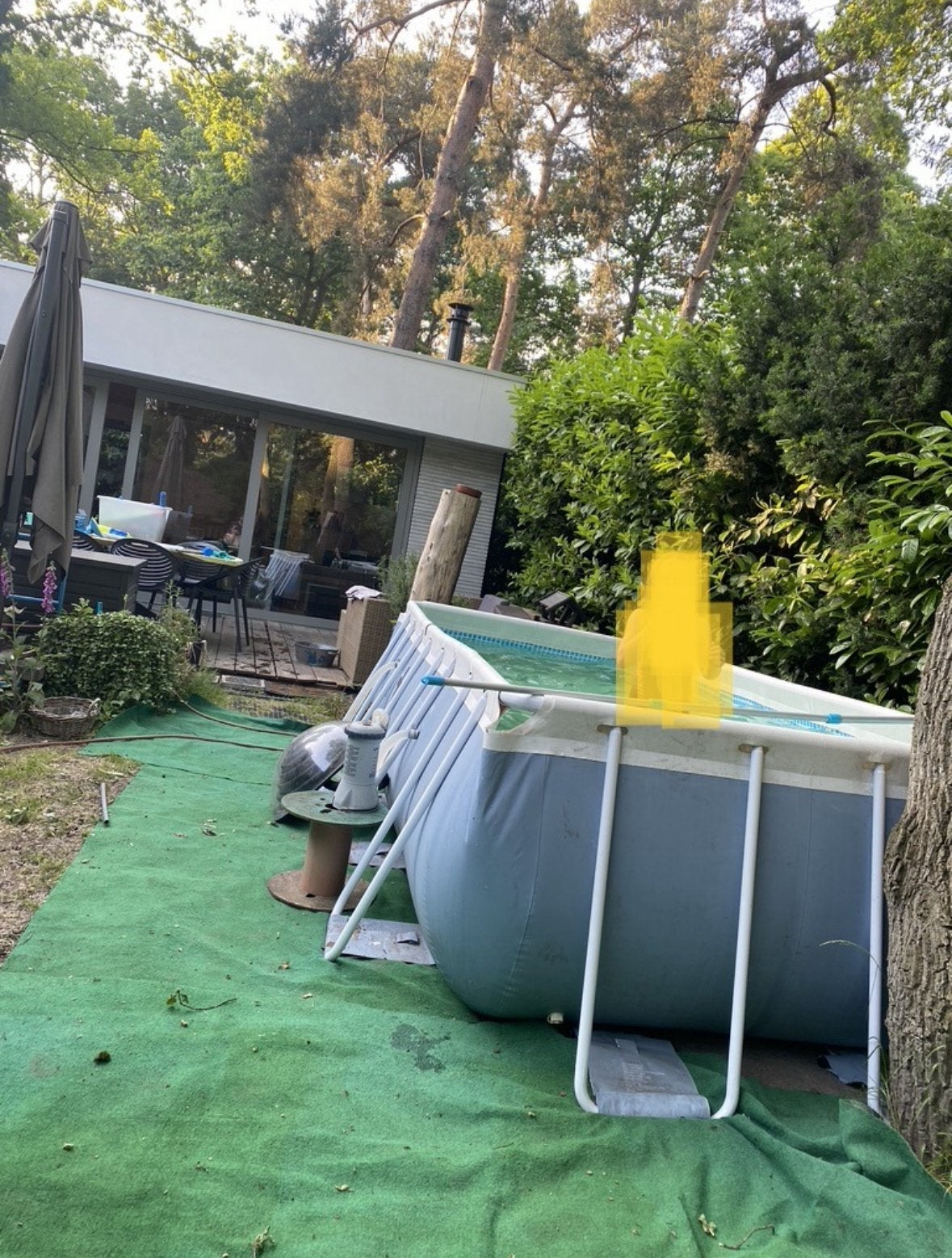 Intex zwembad 4x2x1m, 200 tot 300 cm, 80 tot 120 cm, Ophalen of Verzenden, Zo goed als nieuw