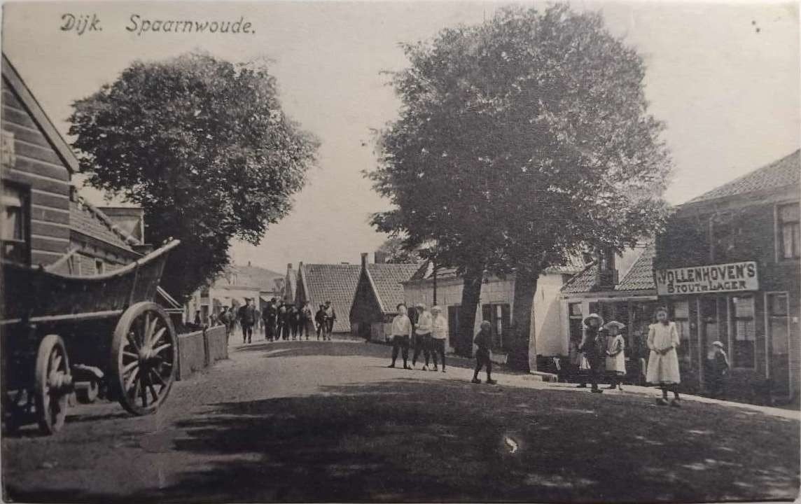 Dijk Spaarnwoude ca. 1905 – Uitgave C. Polderman Spaarndam, Ophalen of Verzenden, Voor 1920, Ongelopen, Noord-Holland