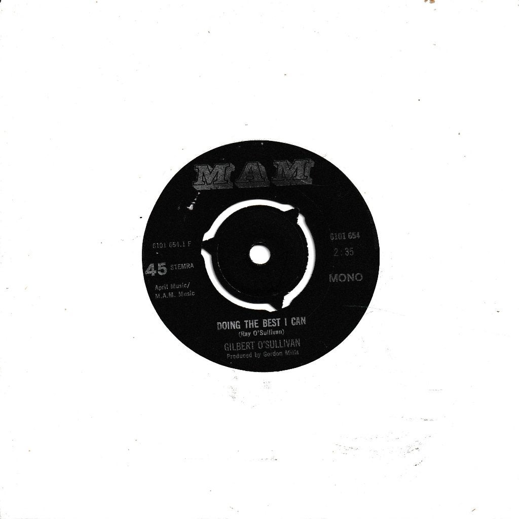 Gilbert O'Sullivan - Doing the best I can, Cd's en Dvd's, Ophalen of Verzenden, Gebruikt, 7 inch, Pop