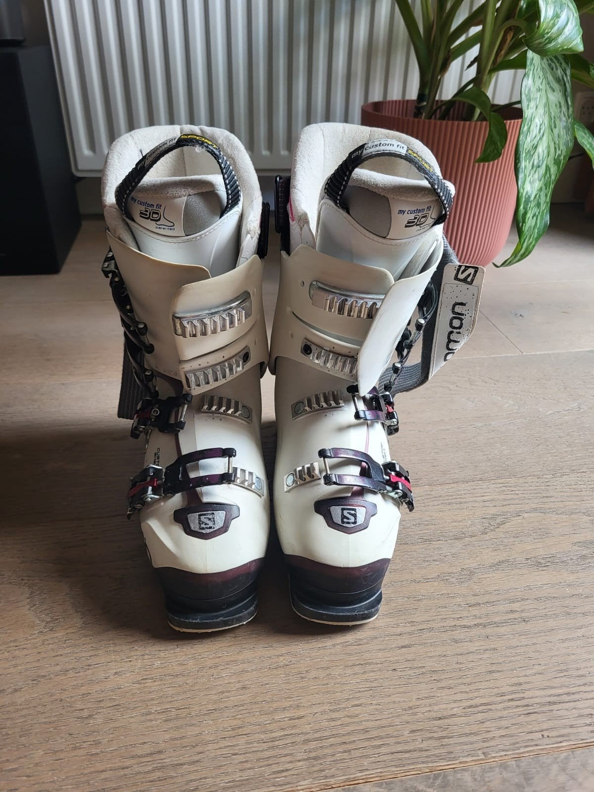 Salomon skischoenen maat 25, Sport en Fitness, Skiën en Langlaufen, Ophalen, 160 tot 180 cm, Gebruikt, Schoenen
