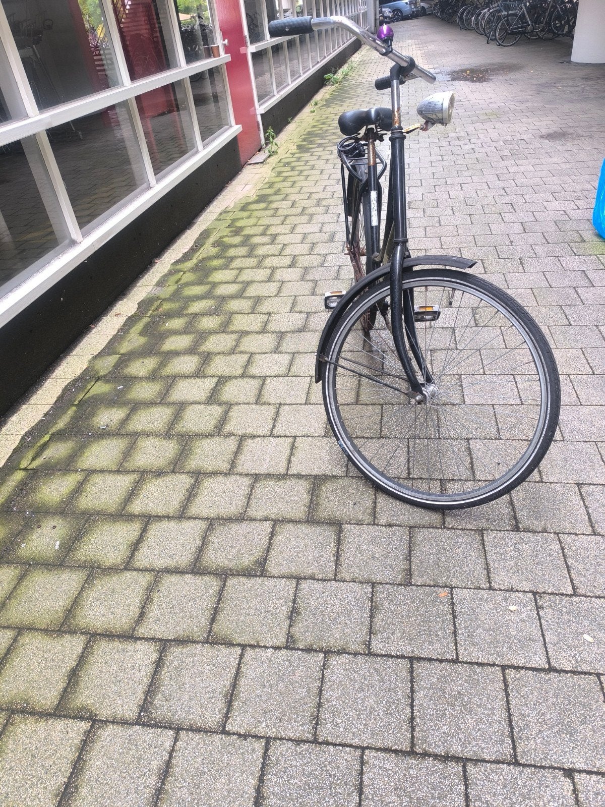 Zwarte Aldo stadsfiets - Gebruikt, maar functioneel, Overige merken, Terugtraprem, Ophalen of Verzenden, 53 tot 56 cm