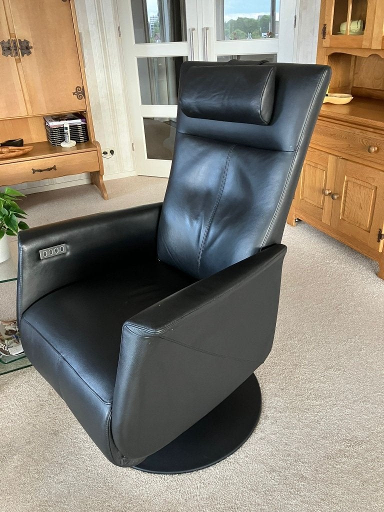 Sta op fauteuil Toscane leder Christina 9000, Ophalen, Zo goed als nieuw, 50 tot 75 cm, Leer