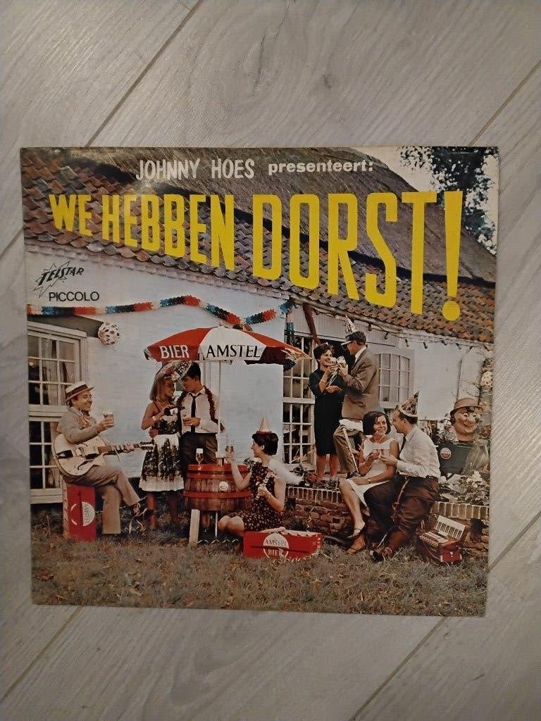 Amstel bier LP johnny hoes, Ophalen of Verzenden, Zo goed als nieuw, Reclamebord, Plaat of Schild, Amstel