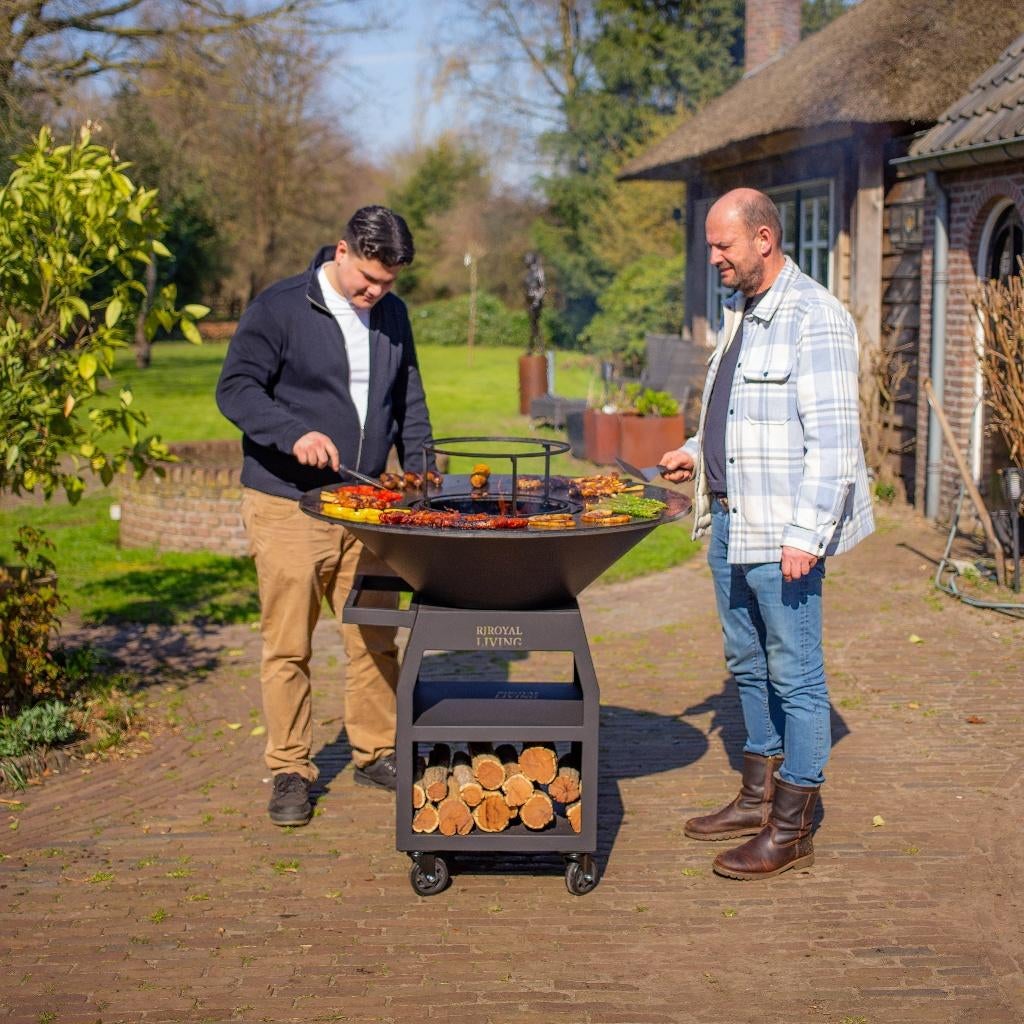 Plancha BBQ grill Maestro 100 cm Blackline buitenkeuken, Ophalen of Verzenden, Nieuw, RJRoyal Living, Met accessoires