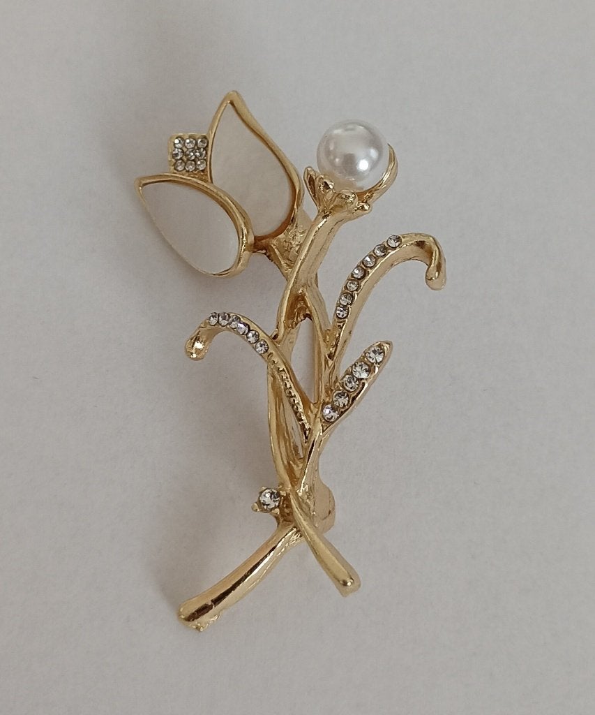 Tulp broche, Sieraden, Tassen en Uiterlijk, Broches, Overige materialen, 4 tot 7 cm, Overige kleuren, Nieuw