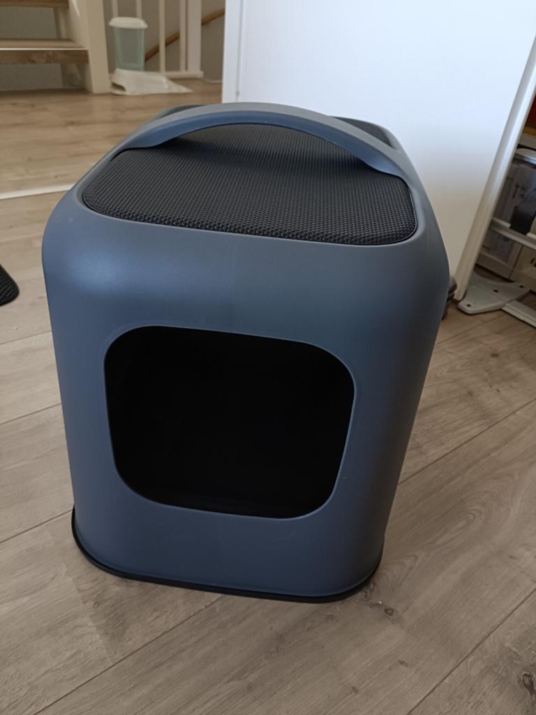 Kattenbak grijs/zwart, Ophalen