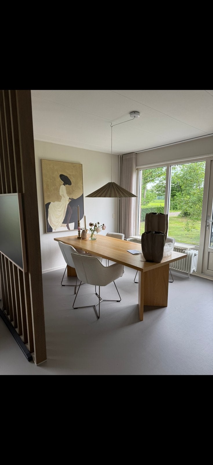 Angle eettafel | eiken | vtwonen | 220x90cm, Ophalen, Gebruikt, Eikenhout, 200 cm of meer