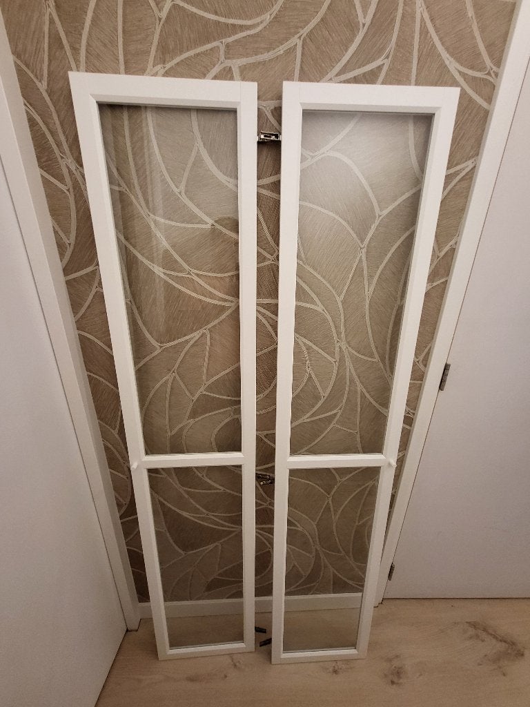 Kastdeuren vitrine IKEA Billy, Ophalen, Gebruikt, 200 cm of meer, 50 tot 100 cm