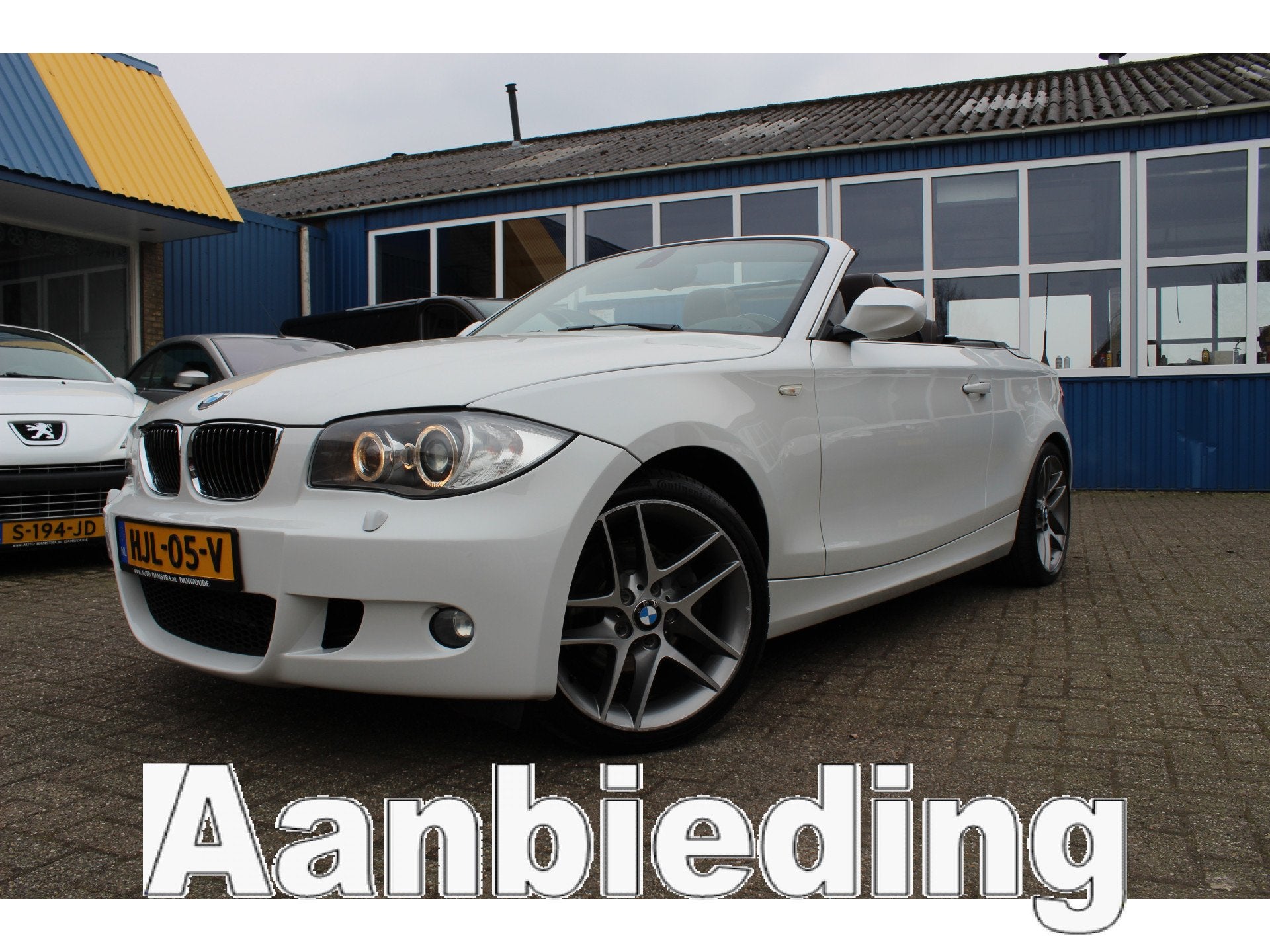 BMW 1 Serie Cabrio 118i "Limited Edition" Xenon - Leder - Au, Auto's, Euro 5, Achterwielaandrijving, Cabriolet, Wit