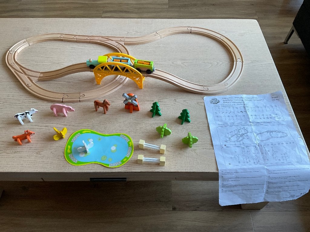 Houten treinbaan, Ophalen of Verzenden, Gebruikt
