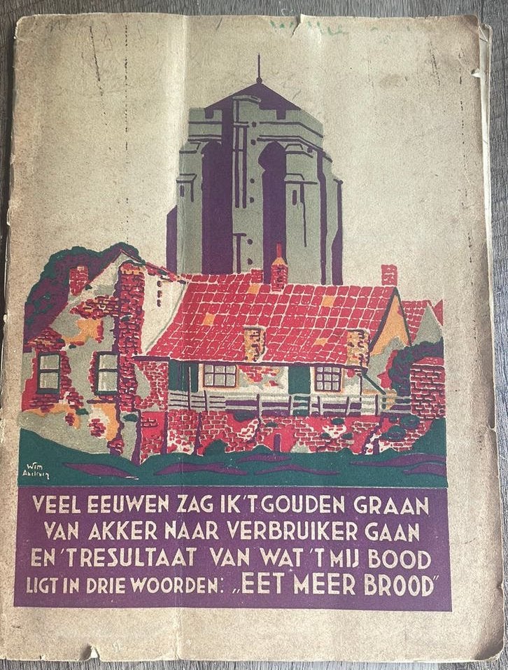 Oud reclameschrift met  sigaretten kaartjes jaren ‘30, Verzamelen, Verzenden