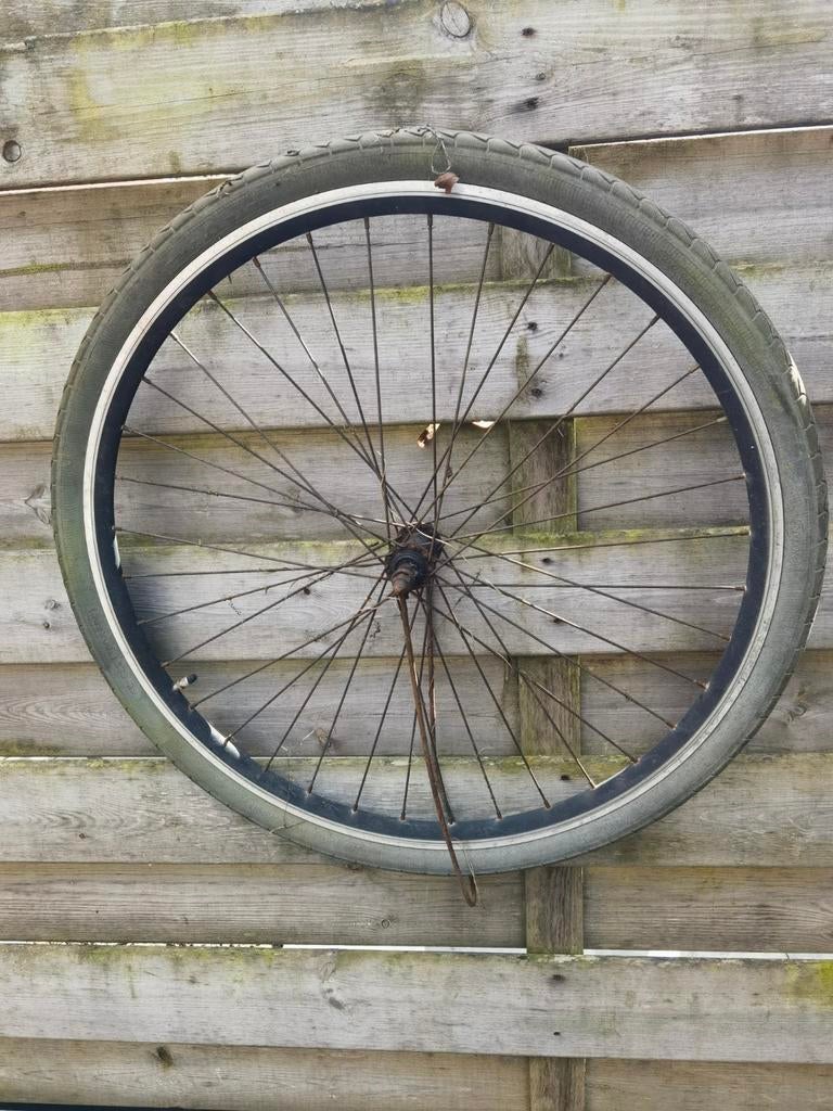 Gebruikt voorwiel voor oma fiets of oppo fiets met achter, Ophalen of Verzenden, Band