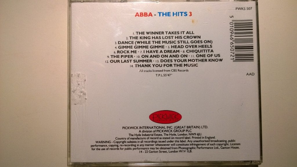 ABBA - The Hits 3, Ophalen of Verzenden, Zo goed als nieuw, Pop, Album
