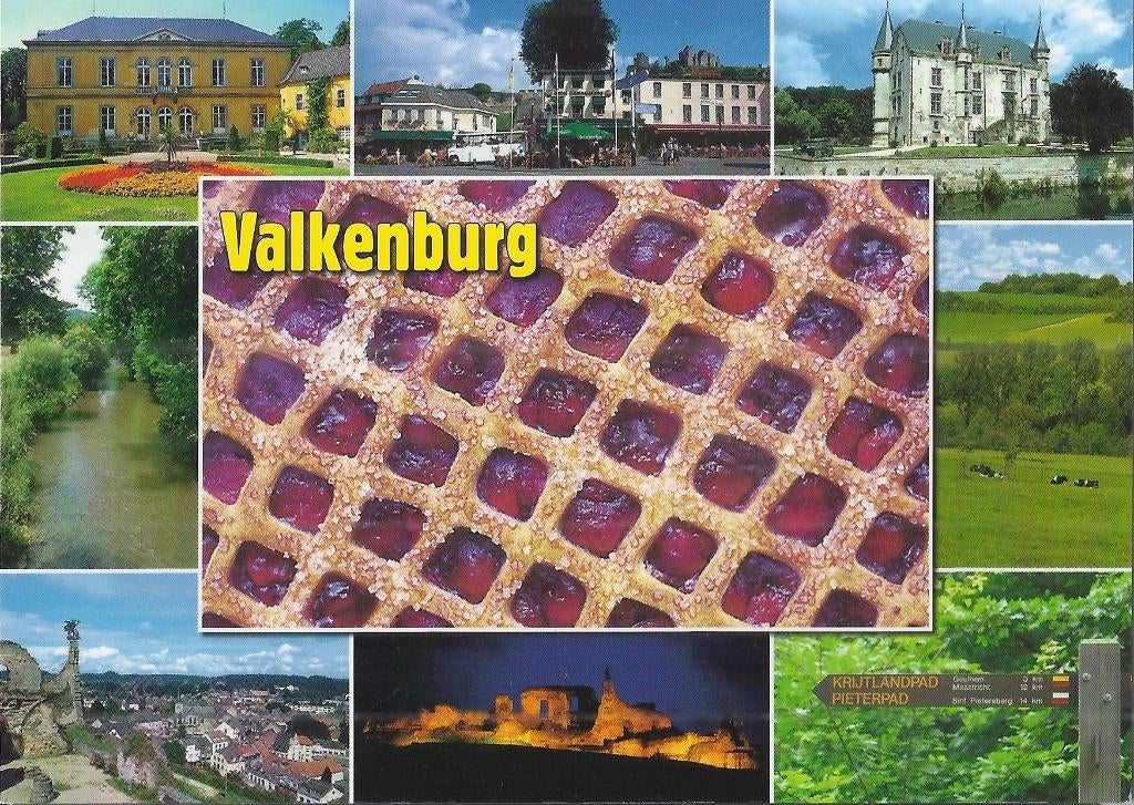 K2072 ansichtkaart valkenburg --vlaai ( ongelopen, Ophalen of Verzenden, 1980 tot heden, Ongelopen, Limburg