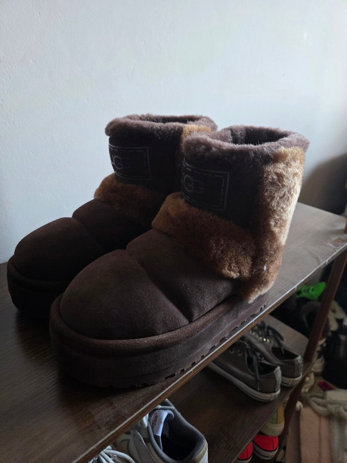 Ugg platform maat 38 bruin, UGG, Bruin, Lage of Enkellaarzen, Ophalen of Verzenden