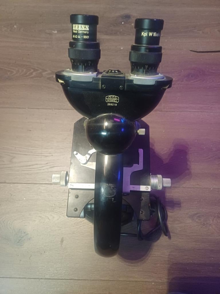 Zeiss Winkel Biologische Microscoop Kpl W 16x/m, Audio, Tv en Foto, Optische apparatuur | Microscopen, Ophalen, Gebruikt, 1000x of meer