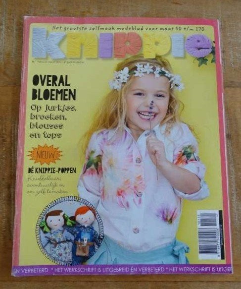 Knippie nr. 1 februari maart 2015 ook baby en Knippie poppen, Verzenden, Zo goed als nieuw, Kind, Knippie