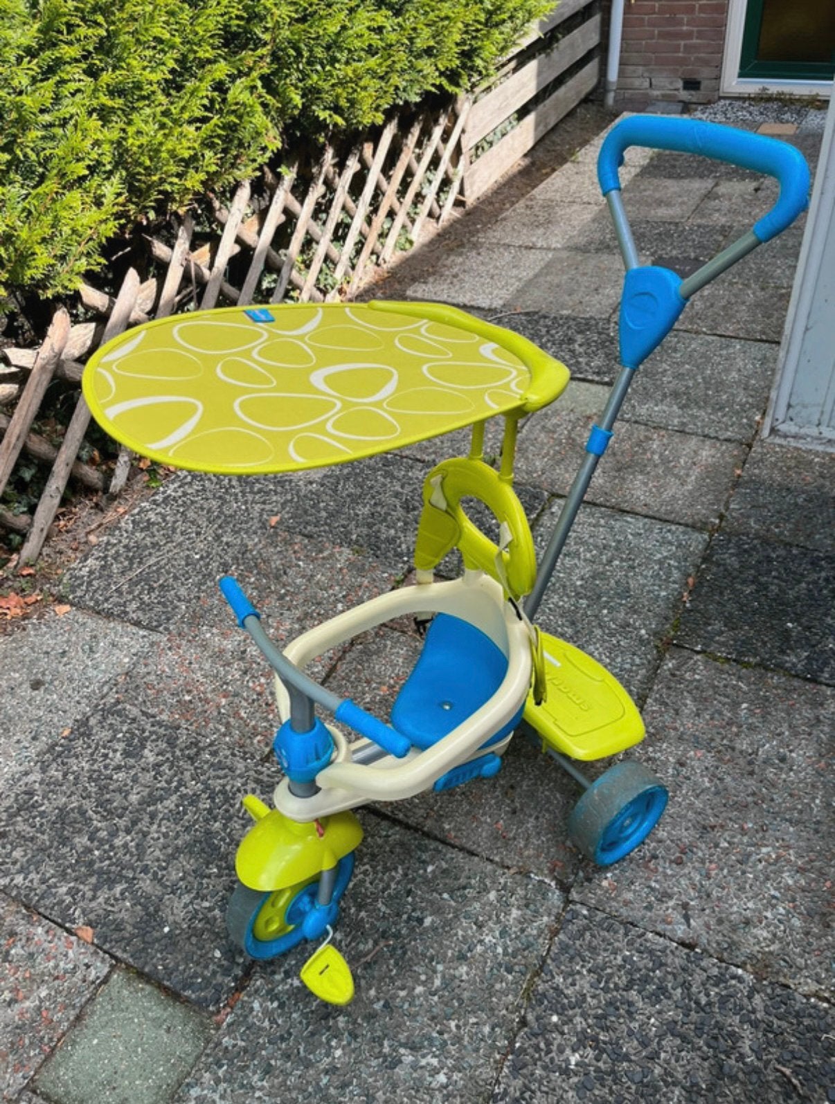 SmarTrike meegroei driewieler met duwstang, kap & opbergbak, Ophalen of Verzenden, Zo goed als nieuw, Duwstang
