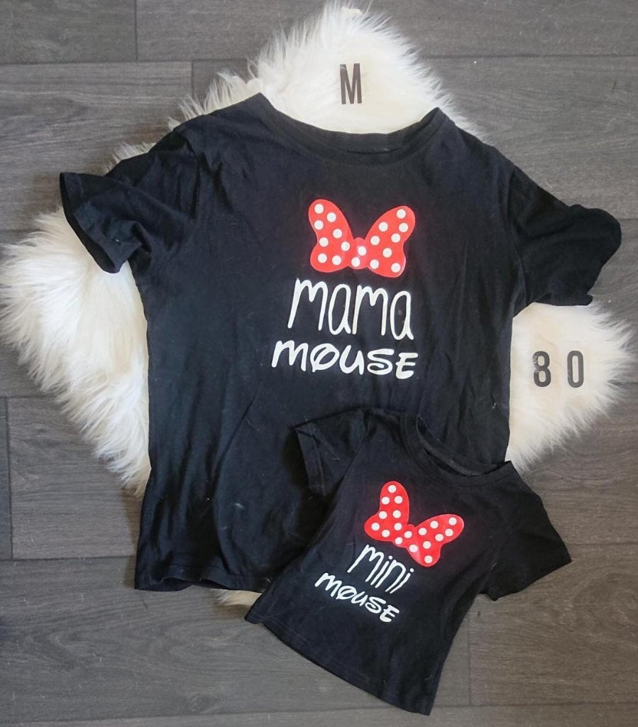 Matching set Minnie Mouse meisje/moeder maat 80 / M, Ophalen of Verzenden, Zo goed als nieuw, Meisje, Setje