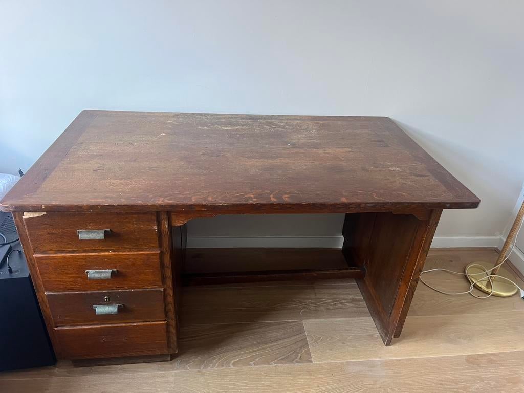 Vintage desk, Huis en Inrichting, Bureaus, Ophalen, Gebruikt