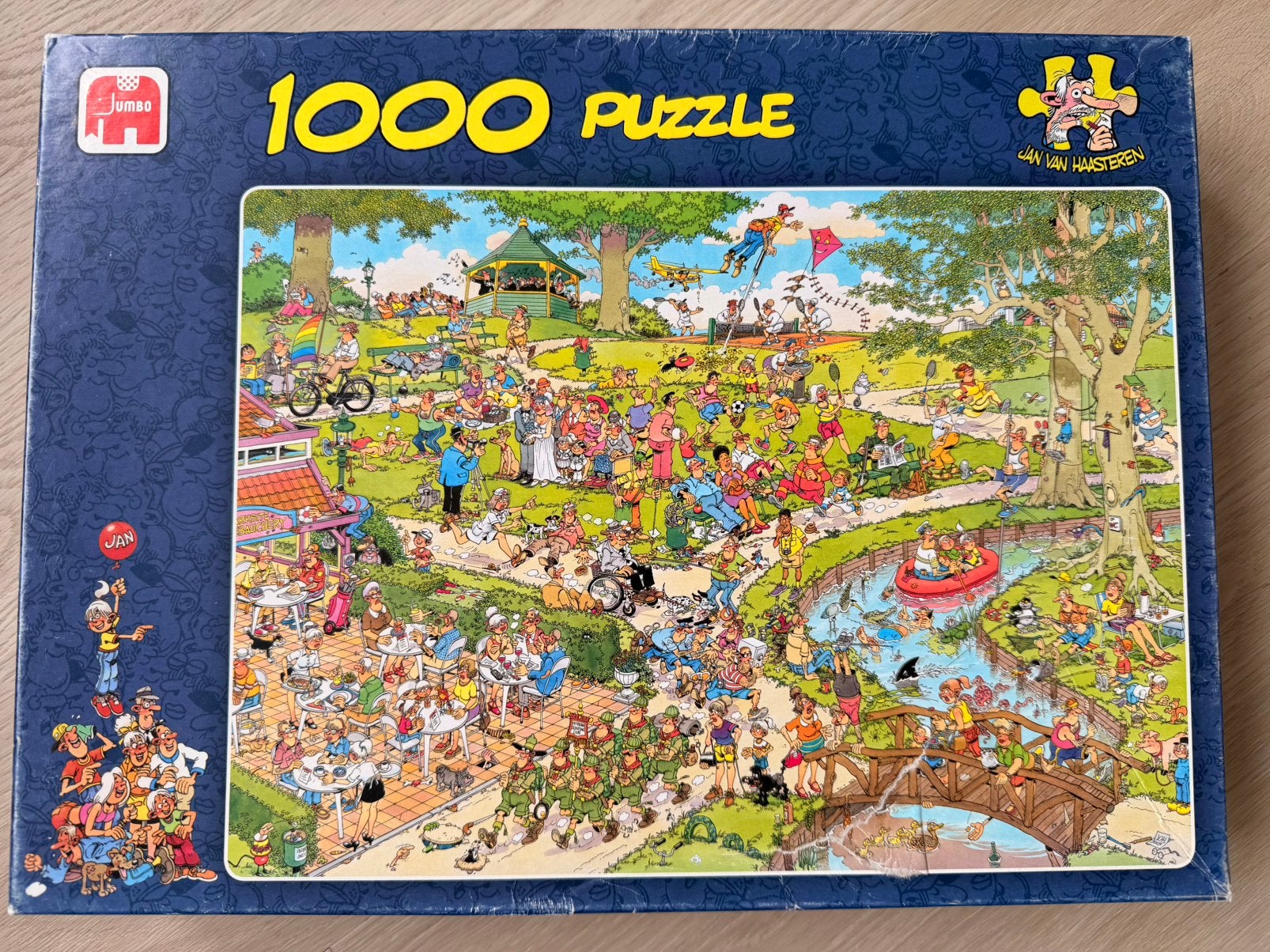 Jan van Haasteren: Het park, Hobby en Vrije tijd, Denksport en Puzzels, Ophalen of Verzenden, 500 t/m 1500 stukjes, Zo goed als nieuw