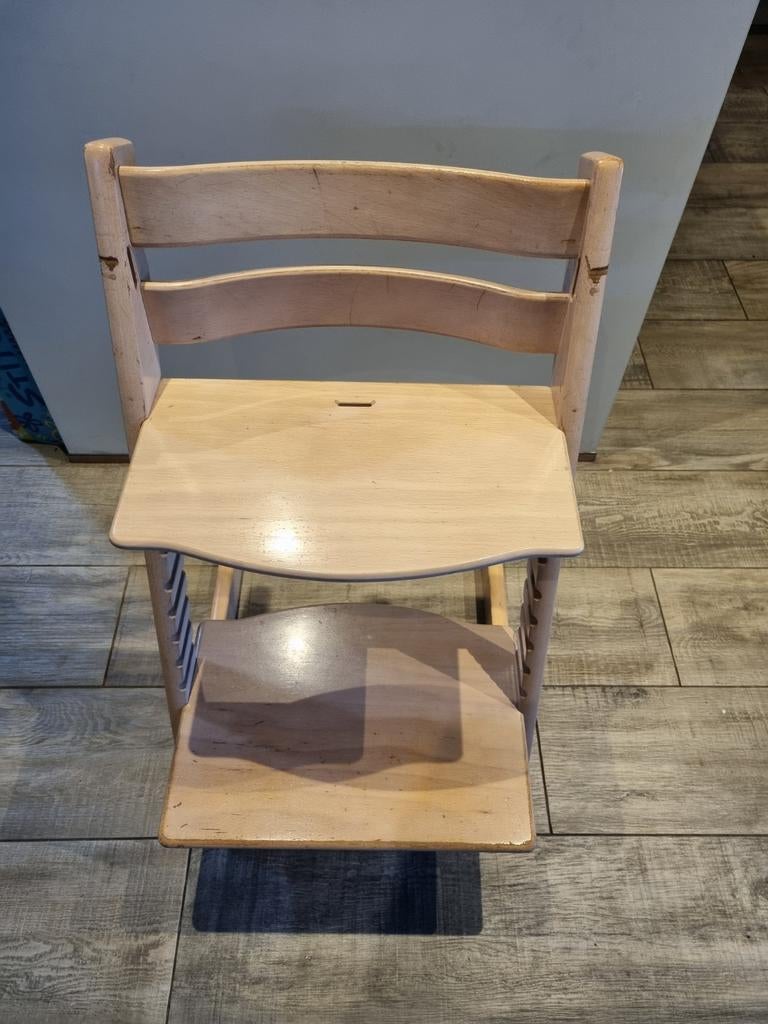 Stokke Tripp Trapp stoel compleet met accessoires, Ophalen, Gebruikt, Meegroeistoel, Gordel(s)