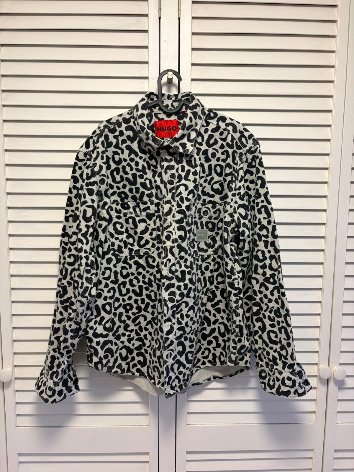 Hugo Boss jeans jas overshirt blouse L unisex, Ophalen of Verzenden, Zo goed als nieuw, Maat 46/48 (XL) of groter, Zwart