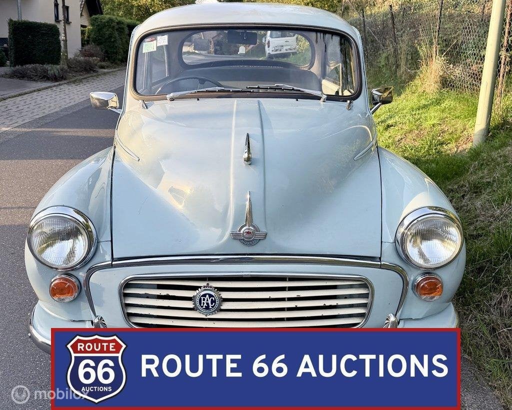Morris Minor 1000 | 1963 | Route 66 Auctions, Auto's, Overige merken, Overige carrosserieën, Zwart, Bedrijf