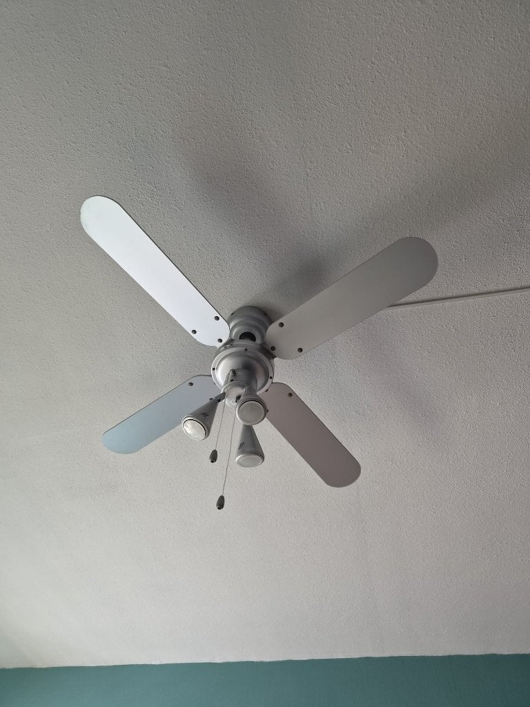 Bestron Plafondventilator met lamp, Ophalen, Zo goed als nieuw, Hout, GU10