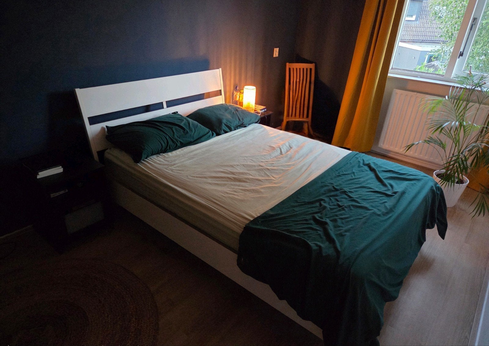 Twijfelaar bed IKEA Trysil 140x200, Ophalen, Gebruikt, Wit, 140 cm