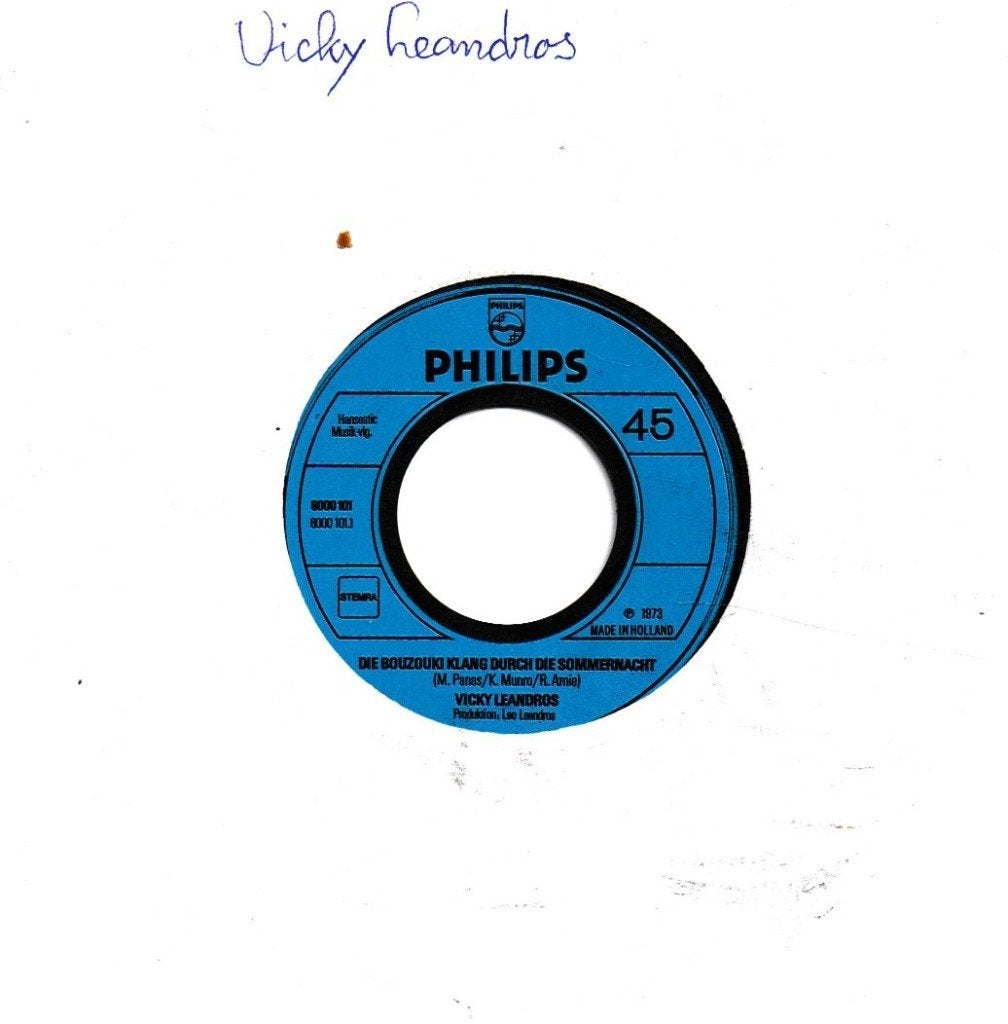 Vicky Leandros - Die Bouzouki klang durch die Sommernacht, Cd's en Dvd's, Ophalen of Verzenden, Gebruikt, 7 inch, Pop