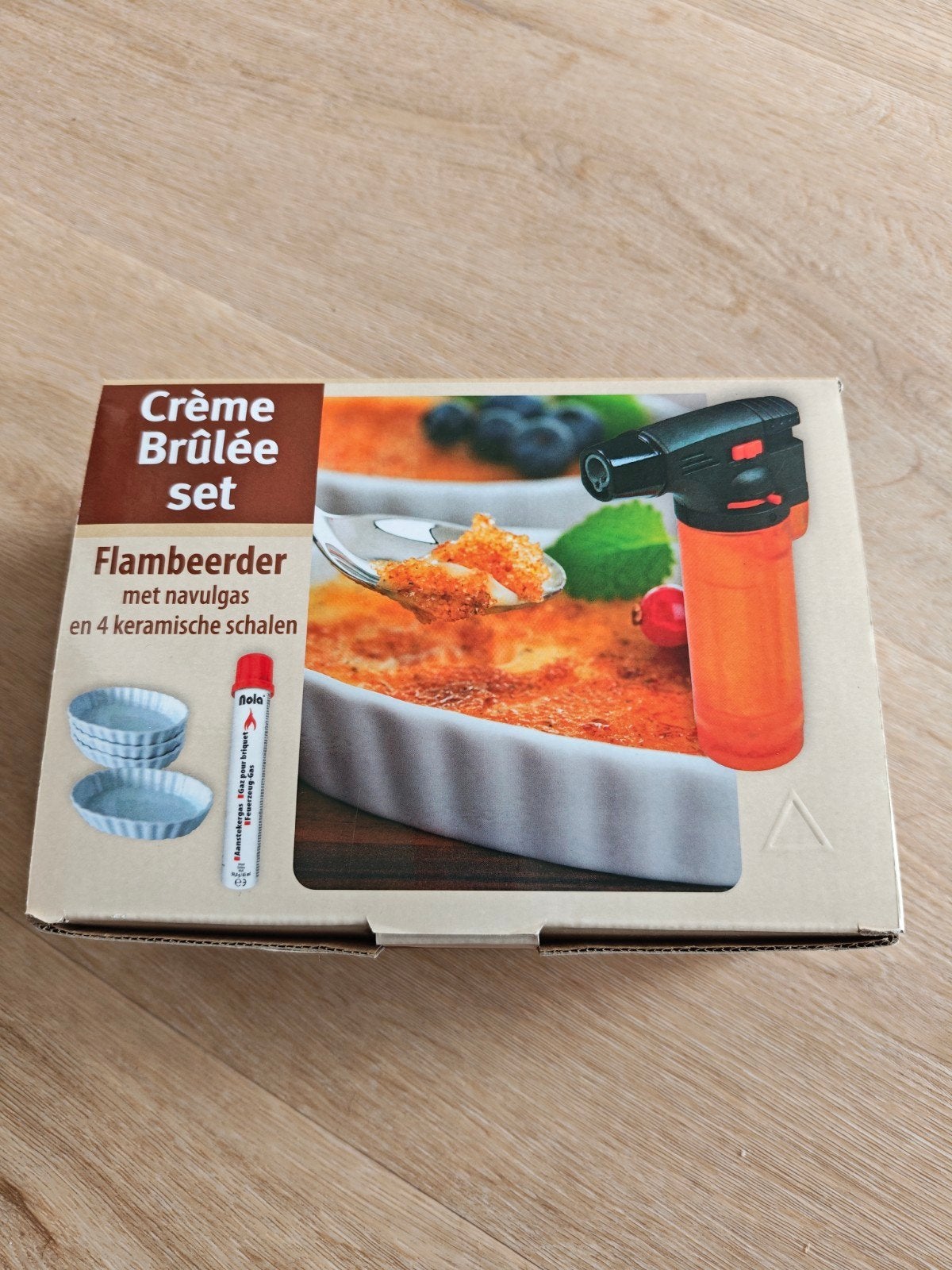 Crème brûlée kit inclusief schaaltjes, Ophalen, Nieuw