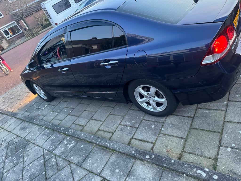 Honda Civic 1.3 Vtec Hybrid 4DR C-tr. 2009 Blauw, Auto's, Honda, 95 pk, Blauw, Origineel Nederlands, Hybride Elektrisch/Benzine