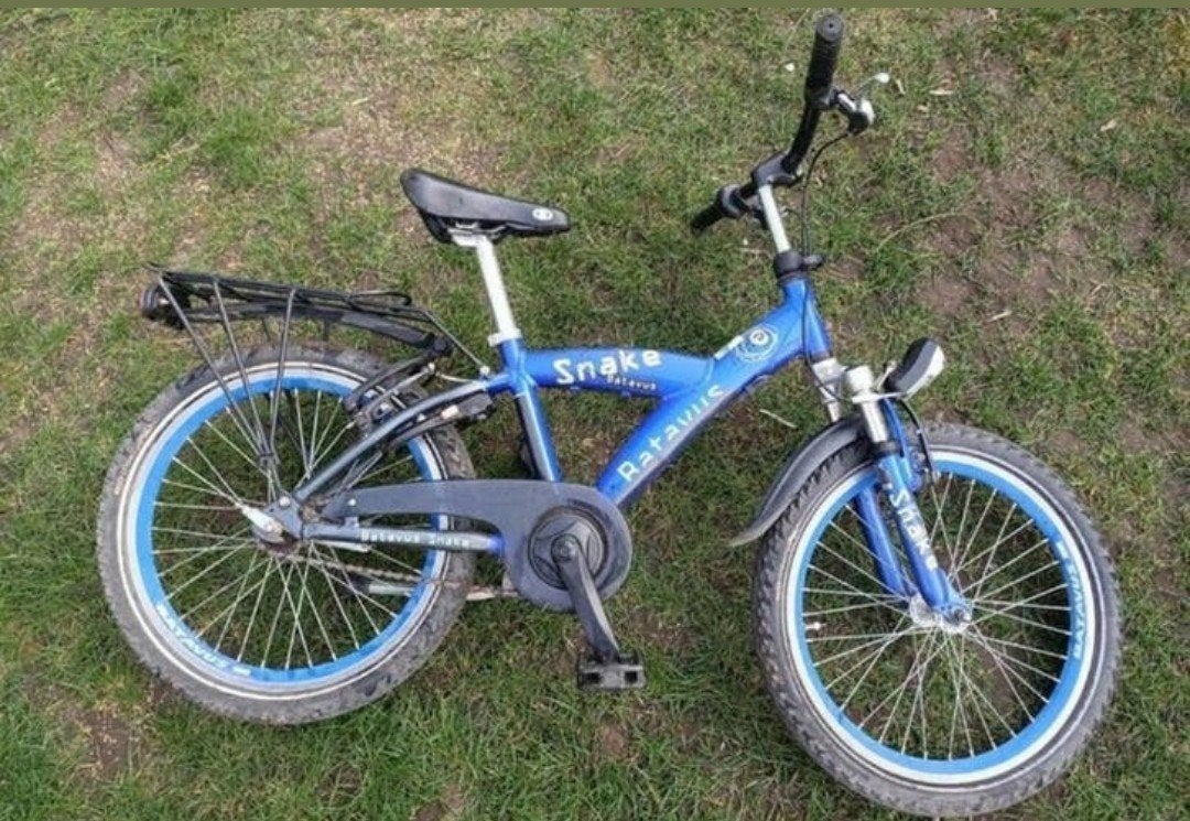 blauwe Batavus Snake fiets kinderfiets 20 inch, Ophalen of Verzenden, Gebruikt, Staal