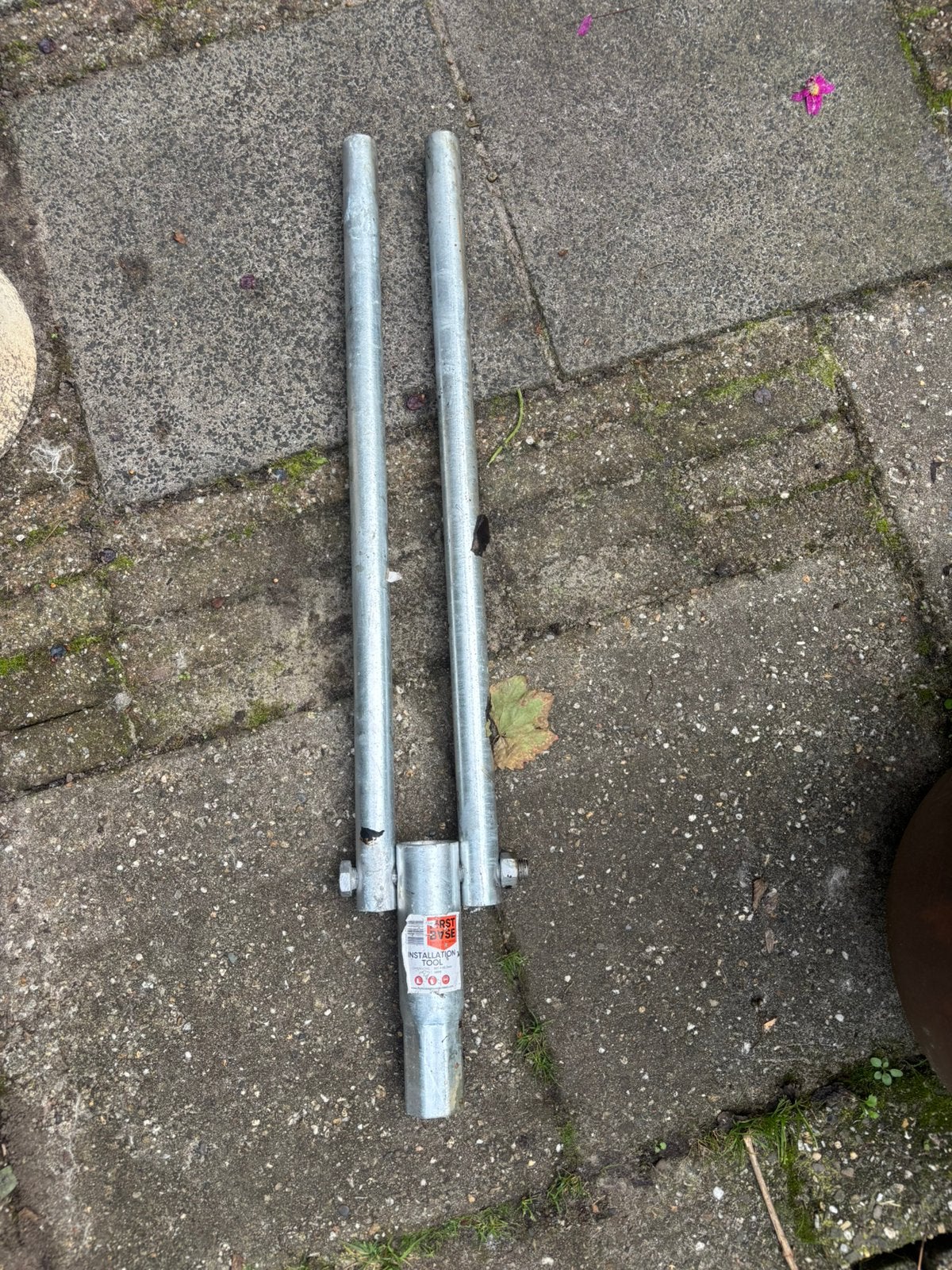 Installatie Schroeffundering, Ophalen, Gebruikt