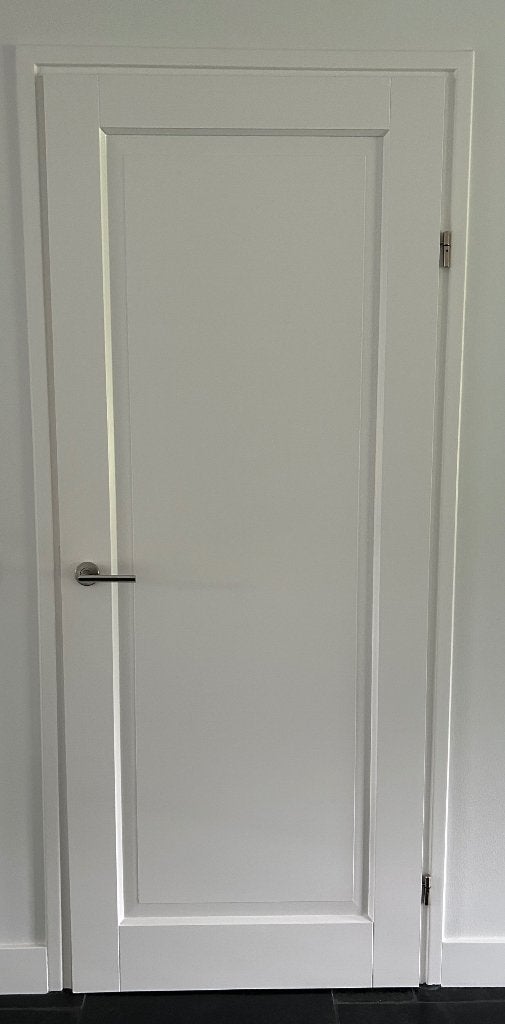 Moderne massieve binnendeur (opdekdeur), Ophalen, Gebruikt, 80 tot 100 cm, Binnendeur