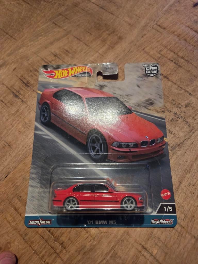 Hot wheels premium 01 bmw m5, Overige merken, 1:50 of kleiner, Auto, Nieuw