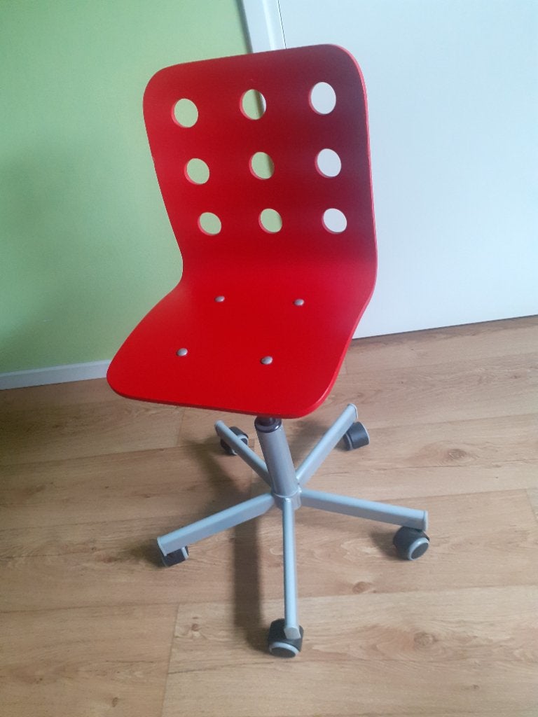 Kinder burostoel  ROOD !, Huis en Inrichting, Ophalen of Verzenden, Gebruikt, Zwart