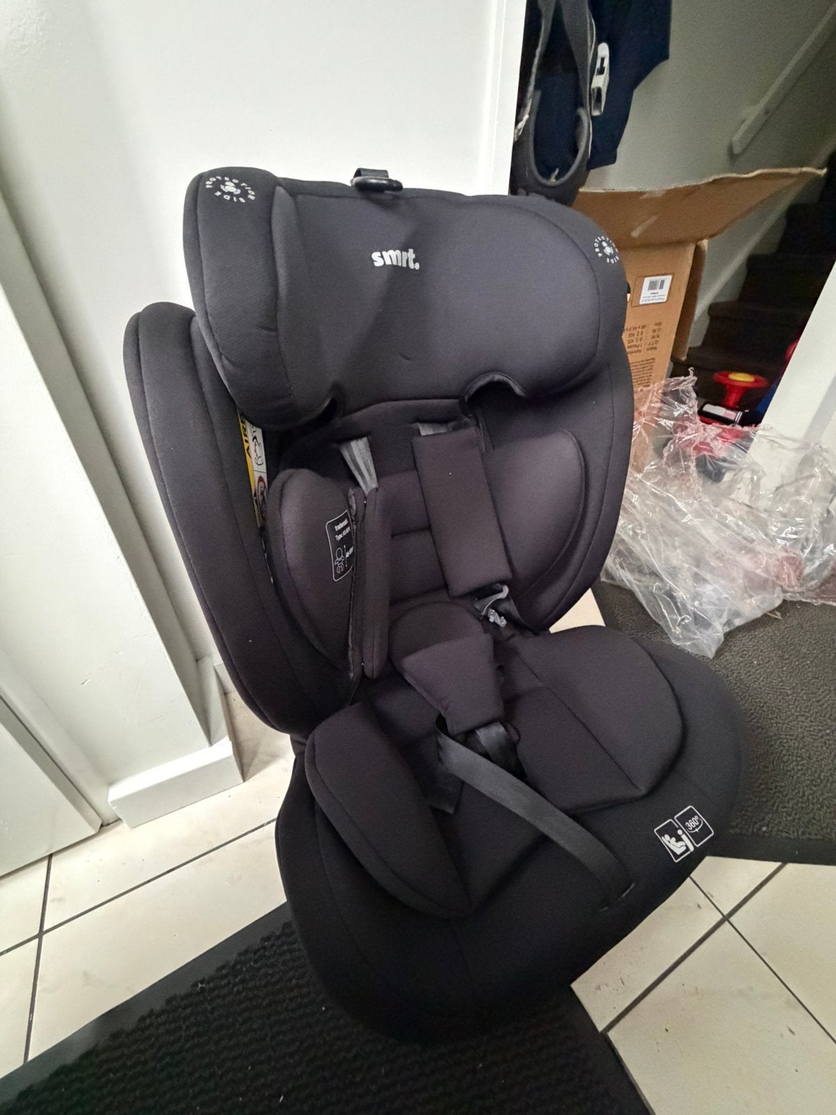Autostoel 360 graden vanaf new born, Autogordel of Isofix, 0 t/m 18 kg, Verstelbare rugleuning, Nieuw
