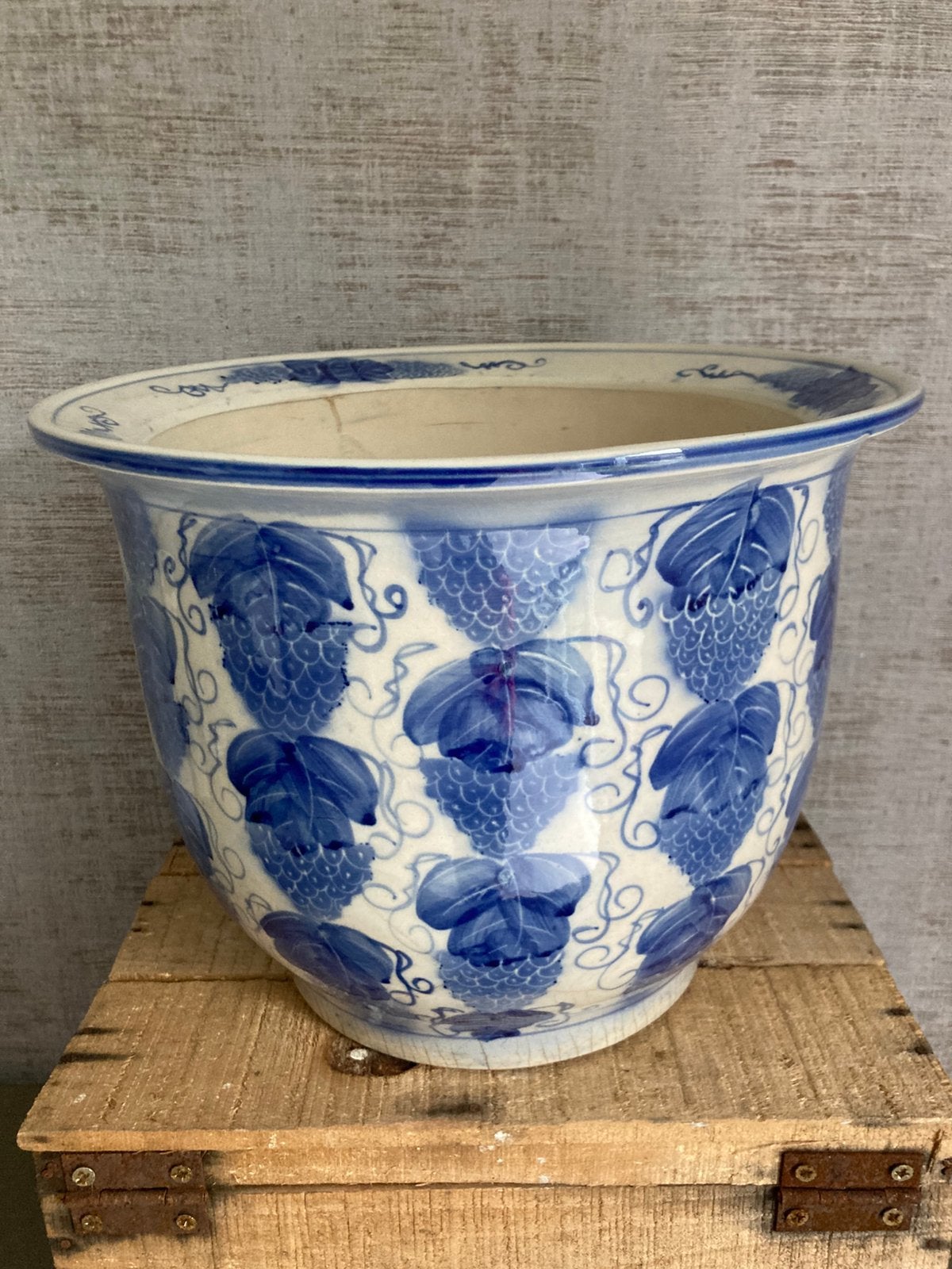 Grote vintage/ brocante bloempot, M26, in goede staat, Antiek en Kunst, Antiek | Keramiek en Aardewerk, Ophalen of Verzenden