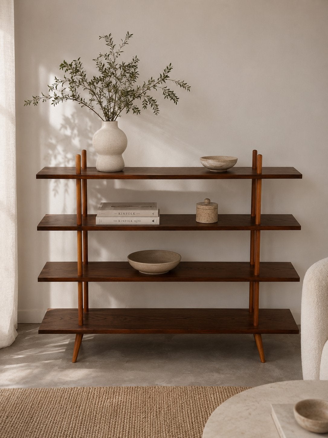 Vintage retro stokkenkast jaren 50- 60, Huis en Inrichting, Kasten | Wandmeubels, Ophalen, Gebruikt, Minder dan 150 cm, Minder dan 100 cm
