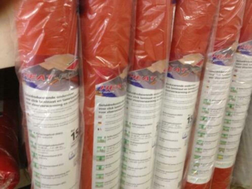 Ondervloer heatfoil 1,2mm voor vloerverwarming (30% korting), Ophalen of Verzenden, Nieuw, Overige typen