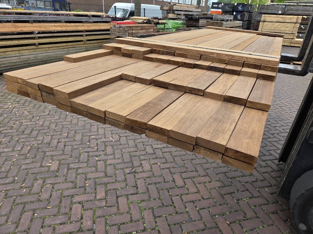 Hardhouten planken / latten 25x75 mm - nr: HP23, Ophalen, Planken, Nieuw, Hardhout