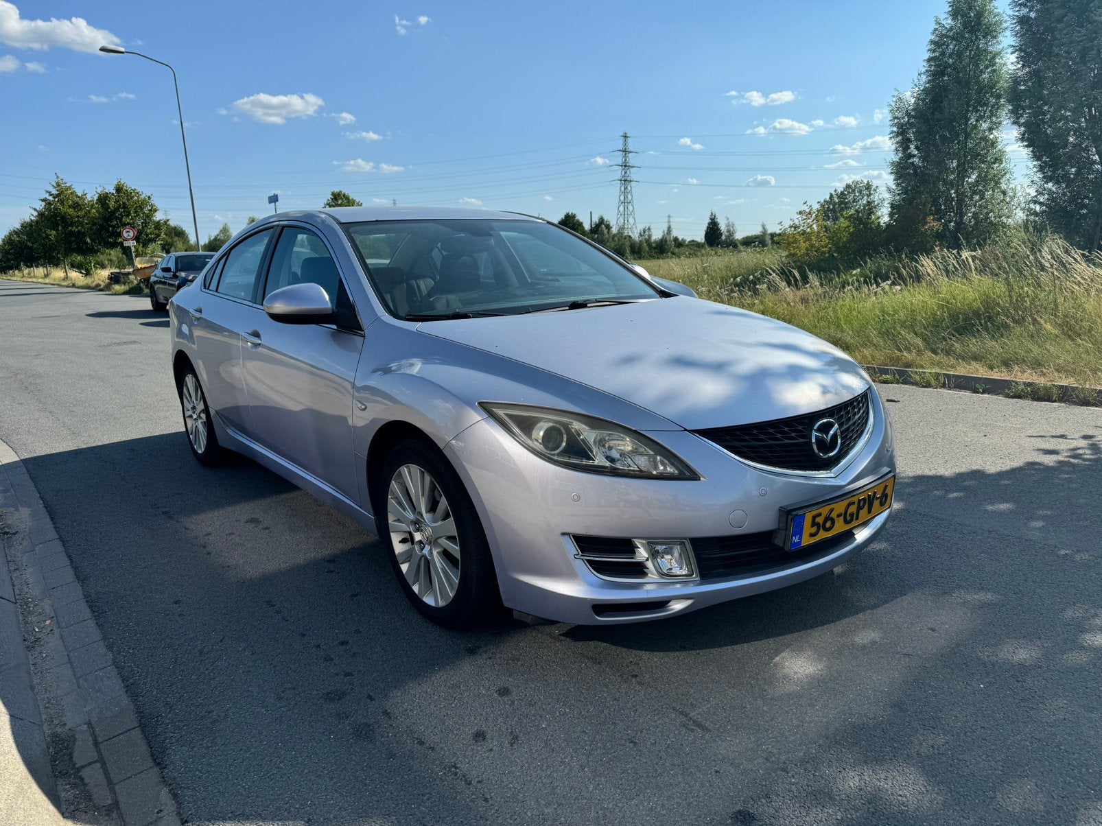 Mazda 6 2.0 Sedan 2008 Grijs Nette Auto Airco/Trekhaak!, Voorwielaandrijving, 4 cilinders, Bedrijf, Handgeschakeld